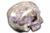 Realistic Chevron Amethyst Skull #382160-4